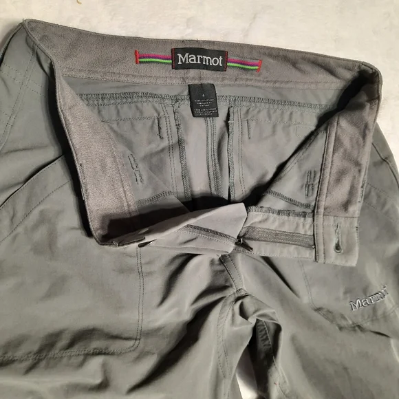 MARMOT Convertible Zip-off Nylon Hiking Pants Size 4 - Picture 11 of 14